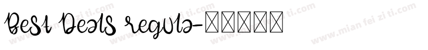 Best Deals regula字体转换